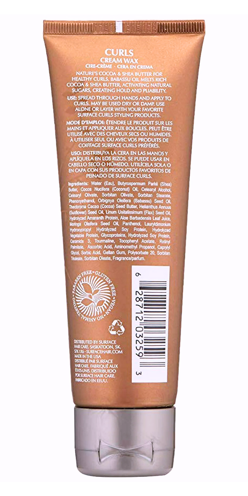 Surface CURLS Cream Wax 4oz/118ml